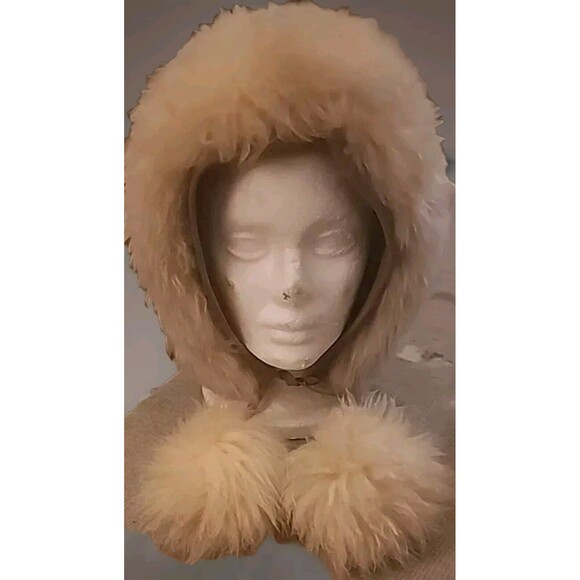 Vintage Tuscan‎ Italian Dyed Lamb Fur Winter Hat Made In Italy - Picture 2 of 13